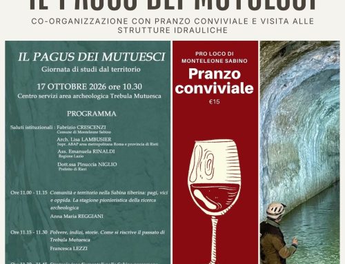 Giornata di studi “Il Pagus dei Mutuesci” – Sabato 17 Ottobre 2026